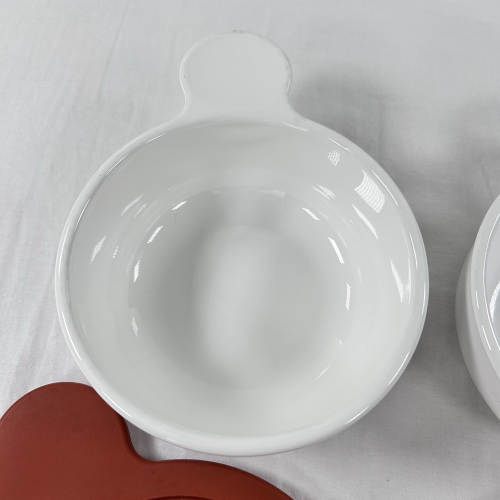 Corning Ware Grab It Bowls P-150-B 15 Oz With Refrigerator Lids Set Of 2 White - Picture 2 of 9